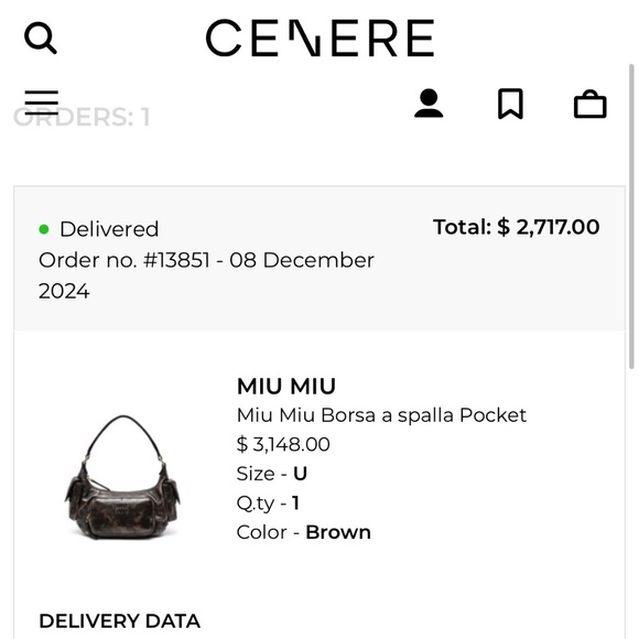 Miu Miu pocket Nappa bag - Picture 8 of 9